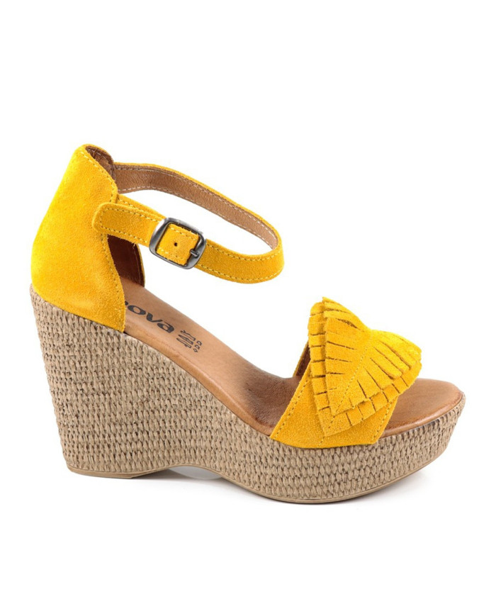 Sandalias de mujeres Ginova con hoja pormenor