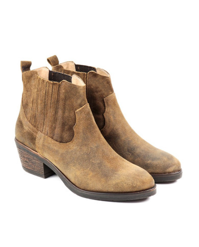 Bota Camel de Senhora de Elástico Prática Ginova