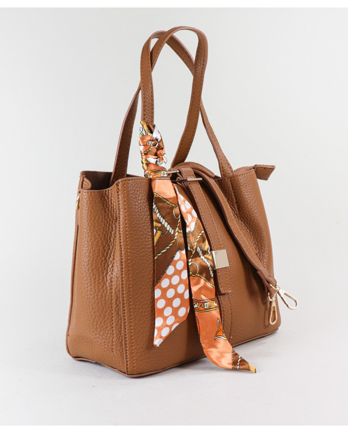 Bolsa de mujeres con bufanda decorativo