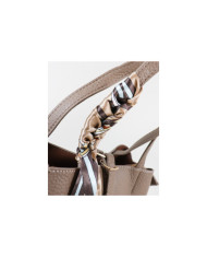 Women's Bag with Decorative Scarf