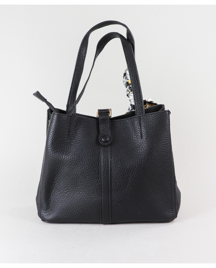Women's Bag with Decorative Scarf
