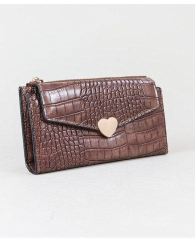 Women's Wallet with Heart Shaped Iman