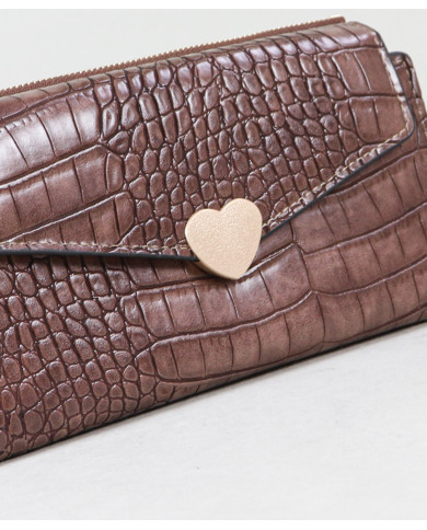 Women's Wallet with Heart Shaped Iman
