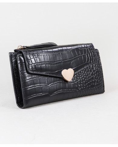 Wallet de las mujeres con corazón afeitado Iman