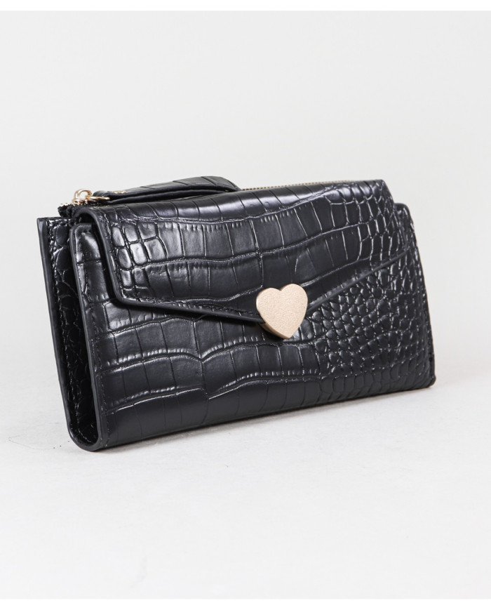 Wallet de las mujeres con corazón afeitado Iman