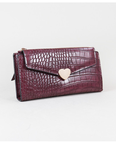 Women's Wallet with Heart Shaped Iman