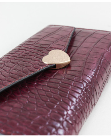 Wallet de las mujeres con corazón afeitado Iman