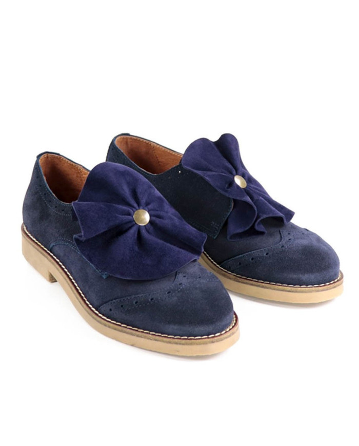 Blue Shoe of Lady Ginova Type Oxford
