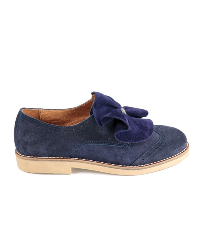 Blue Shoe of Lady Ginova Type Oxford