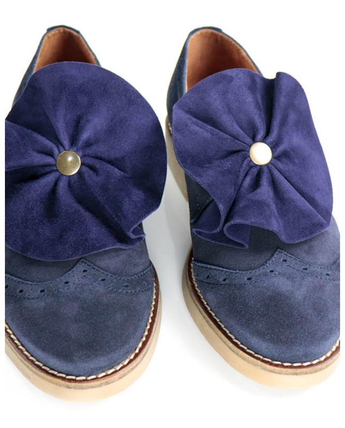 Sapato Azuis de Senhora Ginova Tipo Oxford