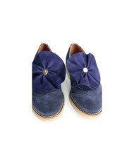 Sapato Azuis de Senhora Ginova Tipo Oxford