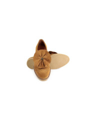 Sapato Camel de Senhora Ginova Tipo Oxford