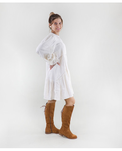 Botas de Mulher de Cano Alto Ginova com Fecho