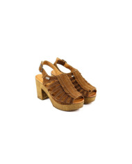Camel de Senhora Ginova Sandals Compensated