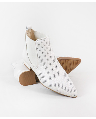 Women's Boots With Perforated Fabric