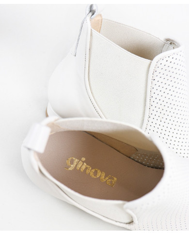 Women's Boots With Perforated Fabric