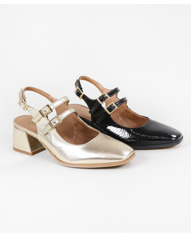 Ginova Women Shoes with Double Strip