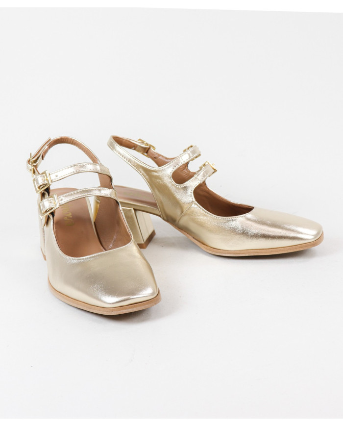 Ginova Women Shoes with Double Strip