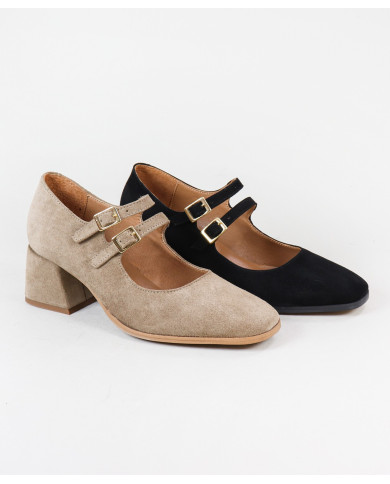 Sapatos de Mulher Ginova com Dupla Tira