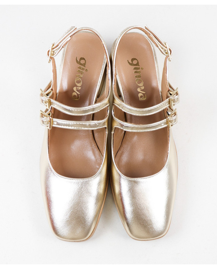 Ginova Women Shoes with Double Strip