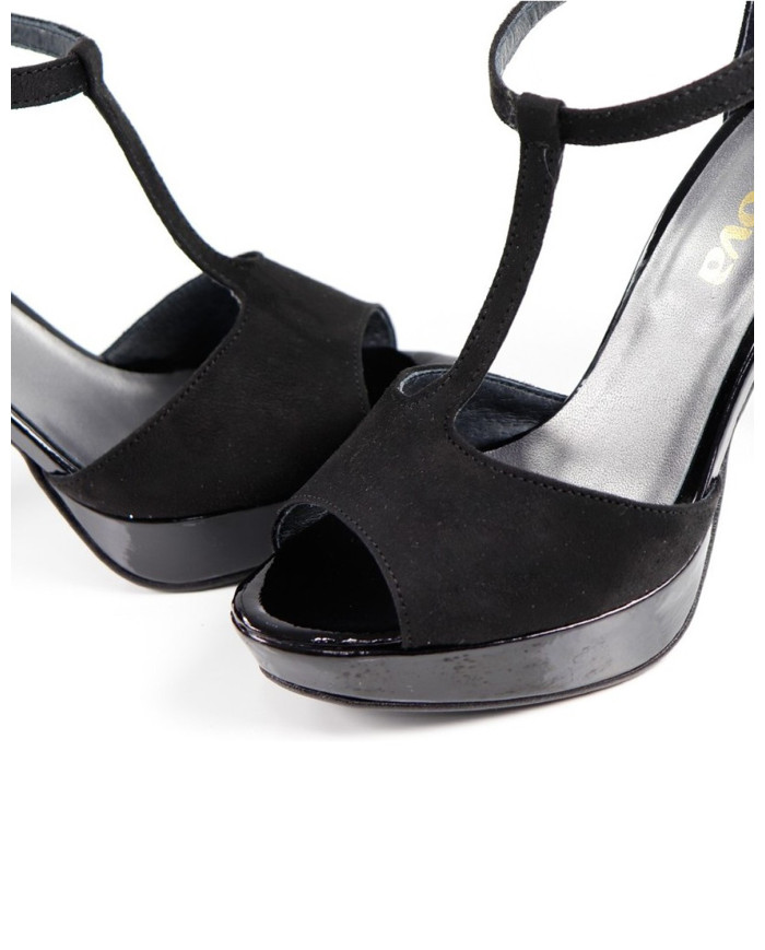Stylish Ladies Sandals of Ceremony Black Ginova