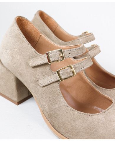 Sapatos de Mulher Ginova com Dupla Tira