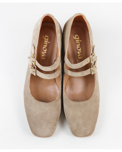 Sapatos de Mulher Ginova com Dupla Tira