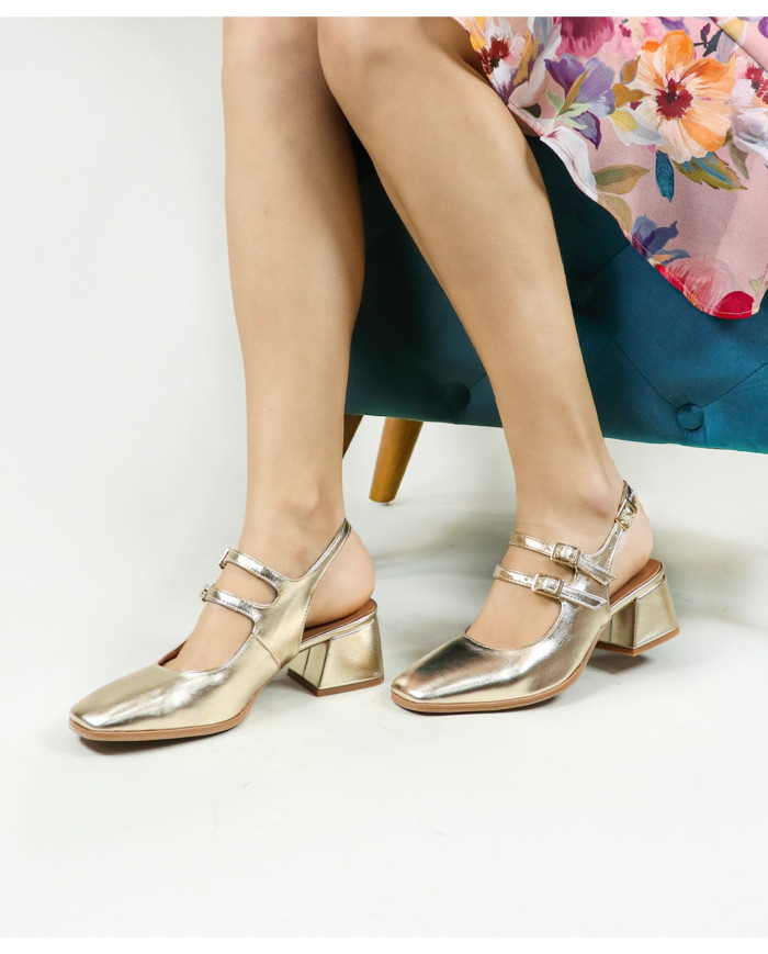 Ginova Women Shoes with Double Strip