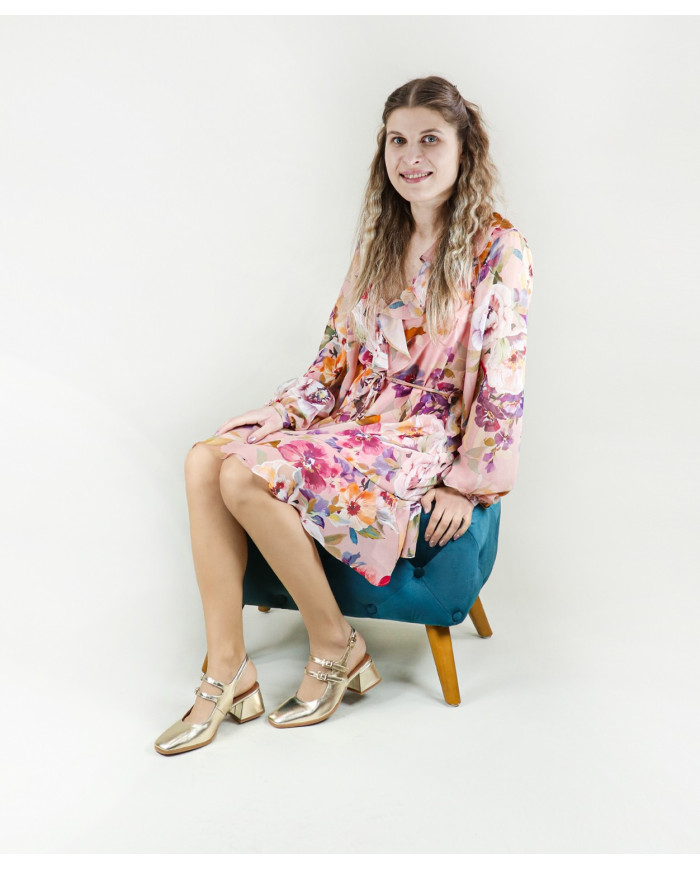 Ginova Women Shoes with Double Strip