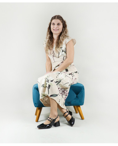 Ginova Women Shoes with Double Strip