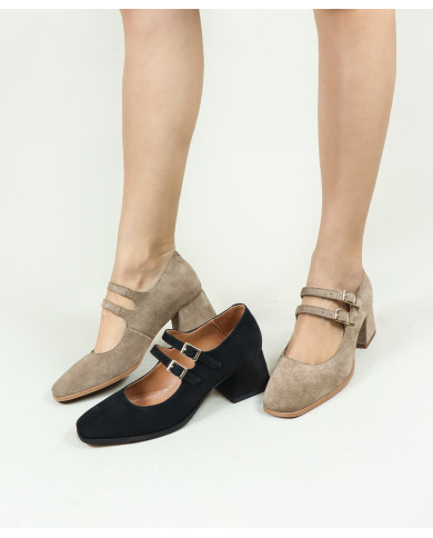 Sapatos de Mulher Ginova com Dupla Tira