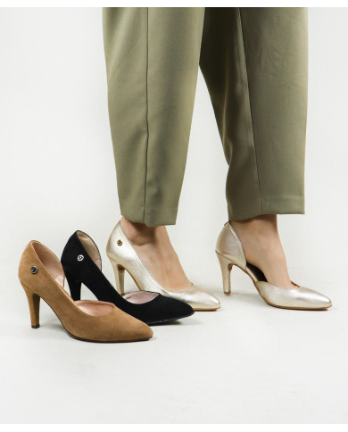 Ginova Ladies Stilettos con Corte Asimétrico