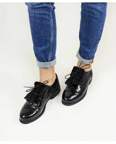 Sapatos Oxford de Senhora Ginova com Atacadores