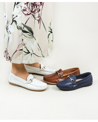 Sapatos Rasos Ginova de Mulher com Aplicação Prateada