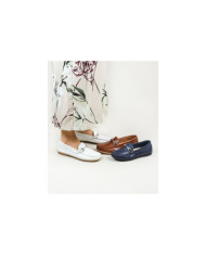 Sapatos Rasos Ginova de Mulher com Aplicação Prateada