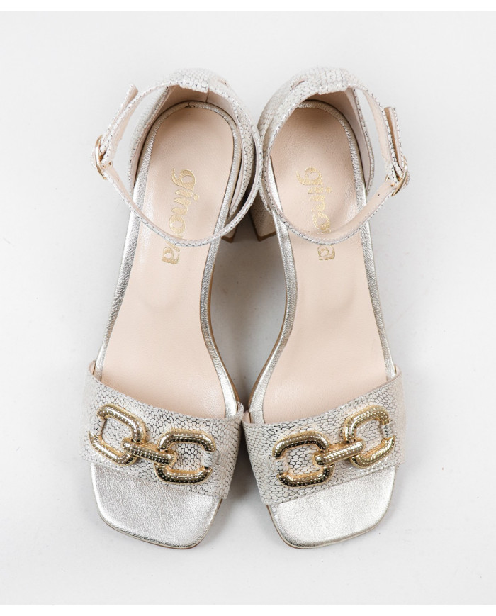 Sandalias de mujer Ginova con decoración de rayas