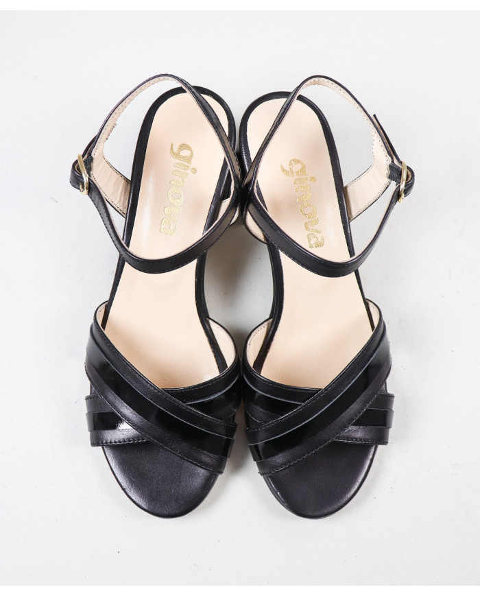 Ginova Women's Sandals with Crossed Strips