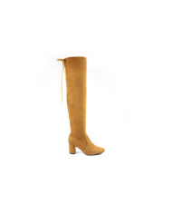 Botas de Senhora Camel Acima do Joelho em Lycra Ginova
