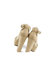 Ladies Sandals Taupe Elegantes de Tacão Ginova