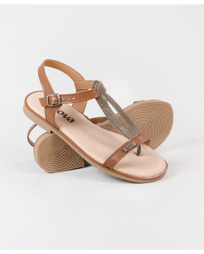 Women's Sandals with Strip Decorated