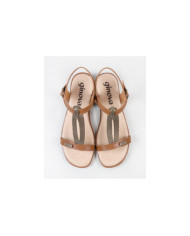 Sandalias de mujeres con decoración de rayas