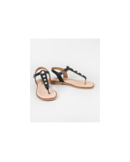 Women's Sandals with Pearls in the Strip