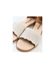 Women's Sandals with Perforated Strips