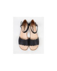 Women's Sandals with Perforated Strips