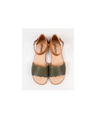 Women's Sandals with Perforated Strips