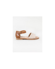 Women's Sandals with Perforated Strips