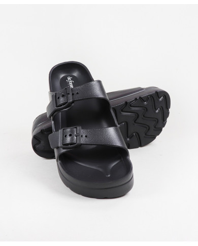 Slippers Black DeFonseca on Women's Platform