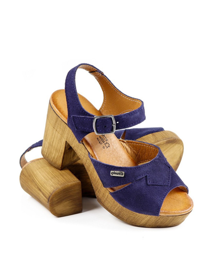 Sandalias de mujeres Ginova en Camurça