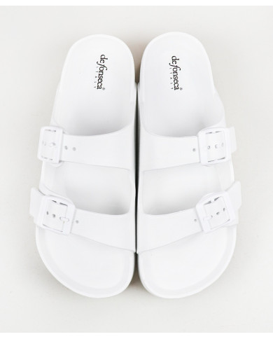 Chinelos Branco DeFonseca em Plataforma de Mulher