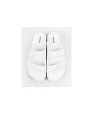 Chinelos Branco DeFonseca em Plataforma de Mulher